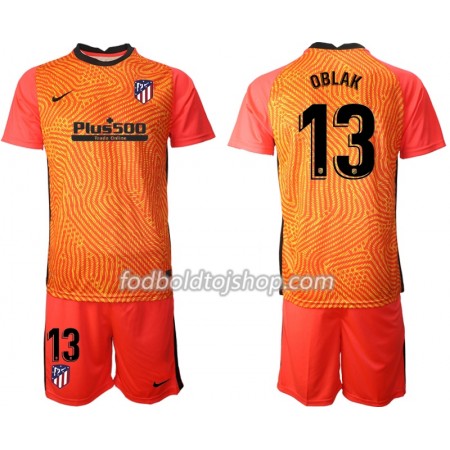 Atlético Madrid Jan Oblak 13 Målmands Fodboldsæt Børn 2020-21 M003 S/S (+ Korte bukser)